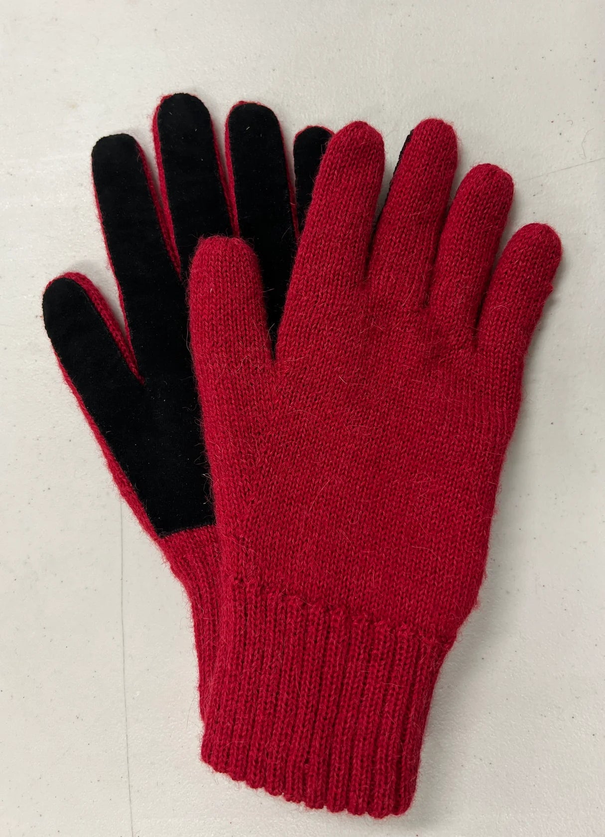 Double Layer Alpaca Driving Gloves